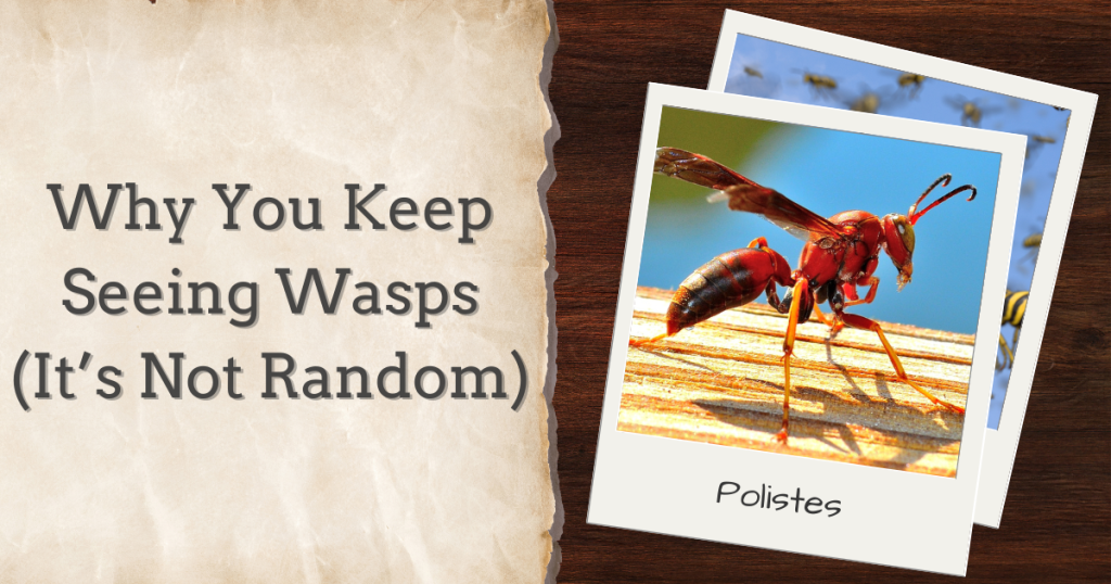 why you keep seeing wasps its not random